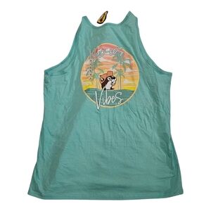 Buc-ee's Beach Vibes Women's Tank Top - Aqua Size XL NWT